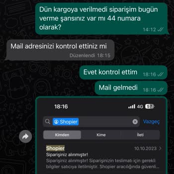 Shopier Den Yaptığım Alışverişim Kargoya Verilmiyor