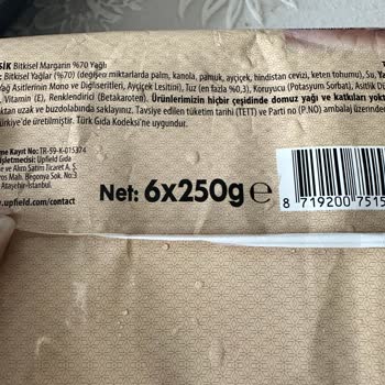 Sana Margarin Paketinde 6'lı Yazarken İçinden 5 Adet Çıkması