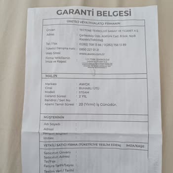 Awox Düşük Isıda Ki Ütünün Giysimi Yakması