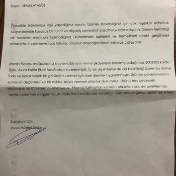 Avva Ayıplı Ürün İadesi Sorunu