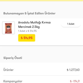 Şok Marketler Siparişim Gönderilmedi, Para İadesi Yapılmıyor