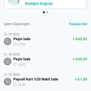 Paycell Para İadesinin Kart Hesabıma Aktarılmaması