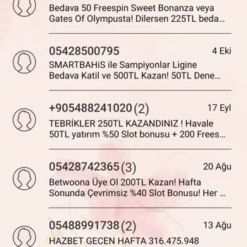 Turkcell Bahis Mesajları Geliyor İzinsiz