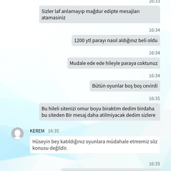 Arzbet Bu Sitede Çok Fena Mağdur Edildim Mesajı Atıp Rahatsız Ediyor