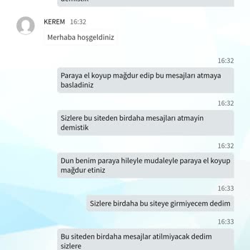 Arzbet Bu Sitede Çok Fena Mağdur Edildim Mesajı Atıp Rahatsız Ediyor