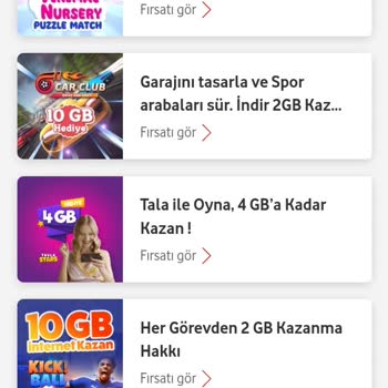 Vodafone Görev Yap, İnternet Kazan Gelmemesi