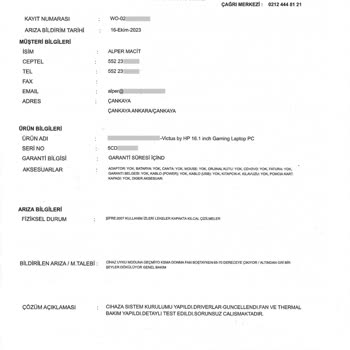 HP Teknik Servis Saçmalığı