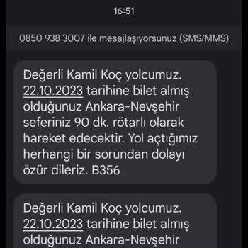 Kamil Koç Bilet İptali Yapmıyor