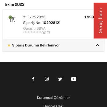 Arçelik Sitesinden Aldığım Siparişimi Görüntüleyemiyorum