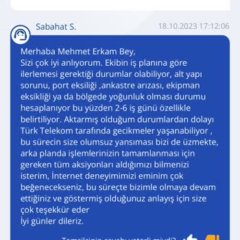 TurkNet'in Yasal Süre İçerisinde İnterneti Bağlamaması
