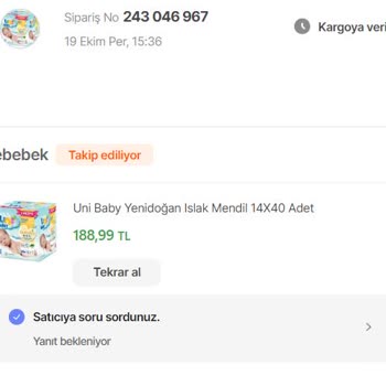 Hepsiburada'da Satış Yapan Ebebek Mağdur Ediyor.