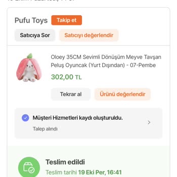 Pufu Toys Hepsiburada Dan Aldığım Ürün Hatalı Çıktı