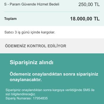 Sahibinden İademi Yapmadı!