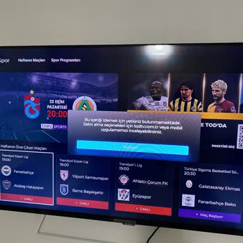 Tod TV Android TV'den Canlı Maç İzleyemiyorum