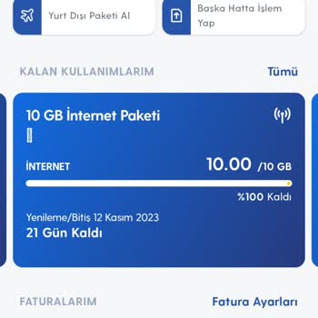Turkcell İnternet Hızlı Bitmesi