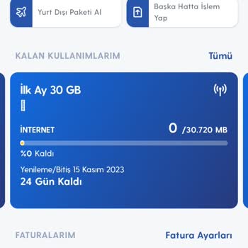 Turkcell İnternet Hızlı Bitmesi