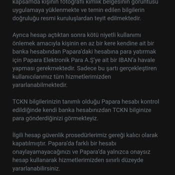 Burs Verme Vaadi İle Adıma Papara Hesabı Açtırılması