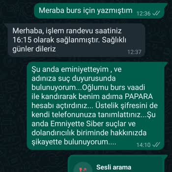 Burs Verme Vaadi İle Adıma Papara Hesabı Açtırılması