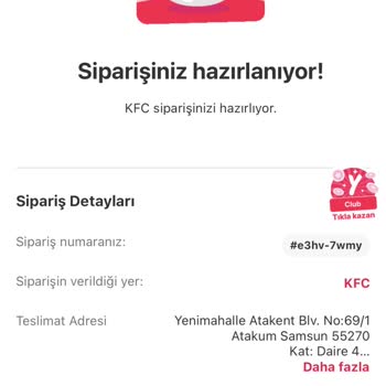 KFC Tavuk Burger Gamer Menü