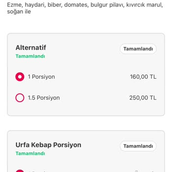 Yemeksepeti Gaziantepli Kebap Restoranında Yanlışlık