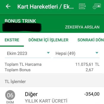 Garanti BBVA Kredi Kartı Yıllık Kart Ücreti