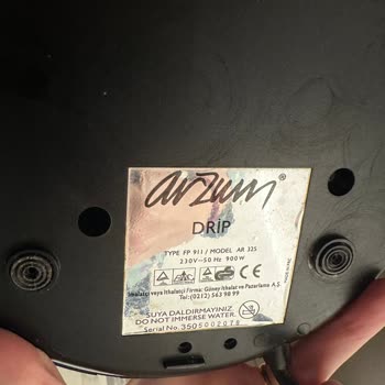 Arzum Drip AR325 Cam Demliği Kırılması