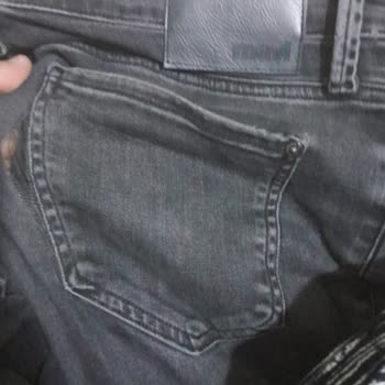 Mavi Marka Kot Pantolon Kendiliğinden Yırtılmış