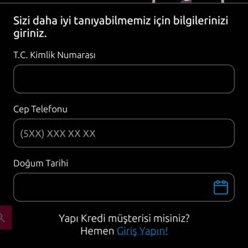 Yapı Kredi Bankası Mobil Şubeden Yeni Müşteriliği Kabul Etmiyor