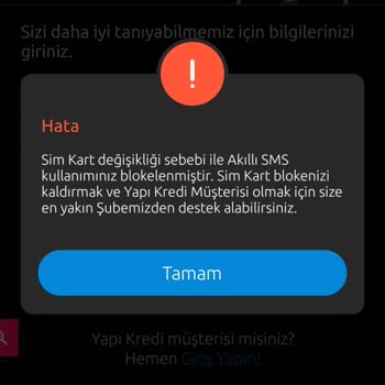 Yapı Kredi Bankası Mobil Şubeden Yeni Müşteriliği Kabul Etmiyor