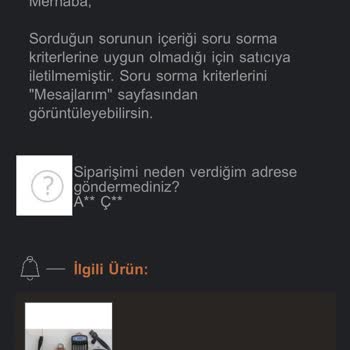 Trendyol'un Müşteri Odaklı Çalışmaması!