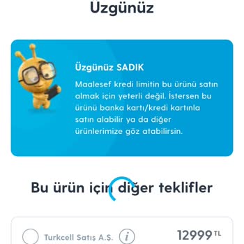 Turkcell Pasaj'dan Limit Şikayeti