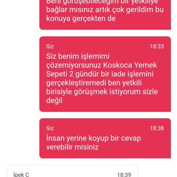 Yemeksepeti İlgisiz Müşteri Temsilcisi Ve Yalan Beyanda Bulundu