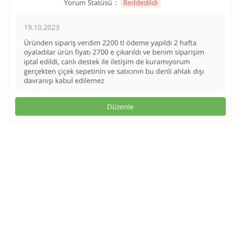 ÇiçekSepeti Ahlak Dışı Satış Politikası