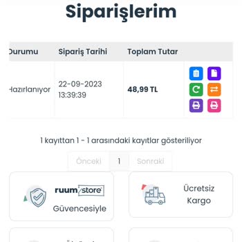 Ruum Store Ürünü Teslim Etmiyor. Hediye Çeki Kullandım Ürünü Yollamadı.