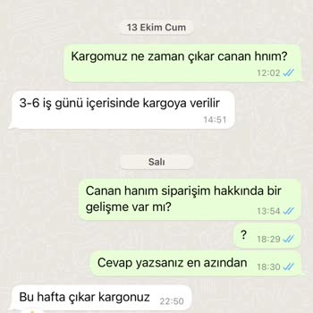 Canan Toprak Siparişimi Göndermiyor