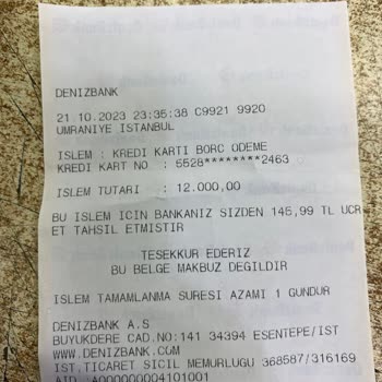 Denizbank ATM Paramı Hesabıma Yatırmadı