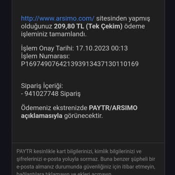 Arsimo Meçhul Firma Meçhul Sipariş.