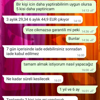 Vizem.net Tarafından İadem Yapılmadı