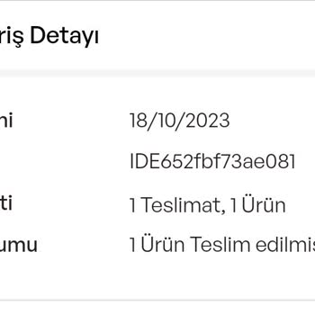 İdefix İade Süreci Yok