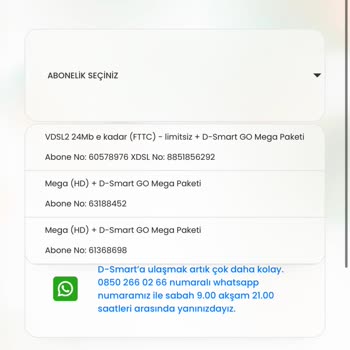D-Smart Yanlış Bilgilendirme Ve Habersiz 3 Ayrı Abonelik Yapılmış Olması