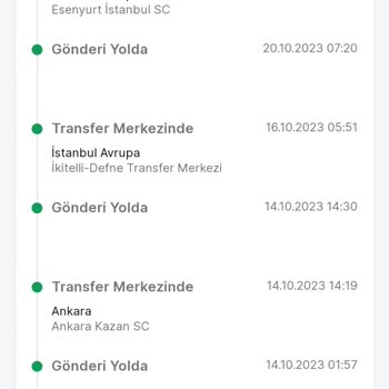 Trendyol Express Gelemeyen Kargo
