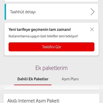 Vodafone 0 TL Olan Pakete Ücret Yansıtıldı