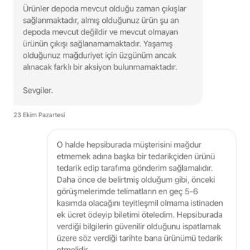 Hepsiburada Tedarik Ve Mağduriyet