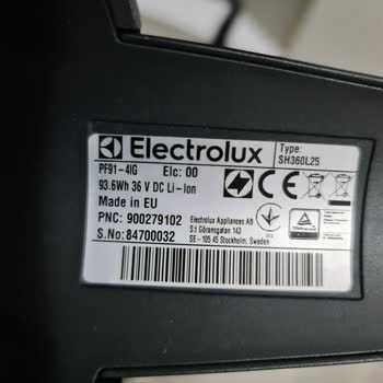 Electrolux PF91-4IG Pure F9 Dikey Süpürge Batarya Ücret Sorunu