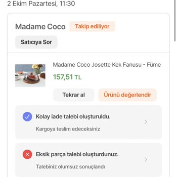 Madame Coco Kirik Ürünün Arkasında Durmuyor