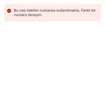 Yemek Sepeti " Bu Cep Telefonu Numarası Kullanılmakta" Uyarısı