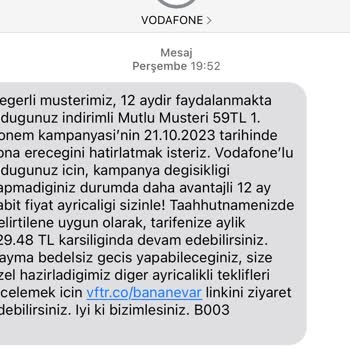 Vodafone Fiyat Farklılıkları 129-388 TL