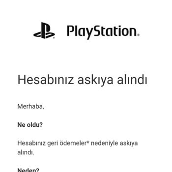 PlayStation Türkiye PSN Network Hesap Askıya Alındı
