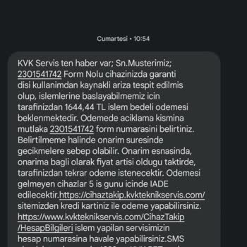 Huawei Ve KVK Teknik Servis Pişmanlıktır.