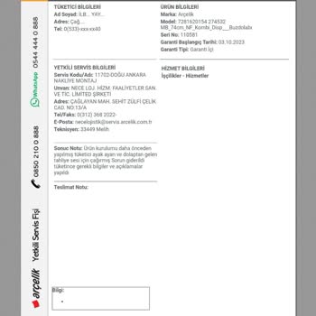 Arçelik Ayıplı Buzdolabını Değiştirmiyor